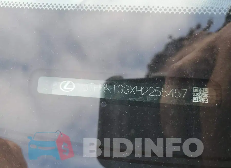 JTHBK1GGXH2255457 Photo# 12