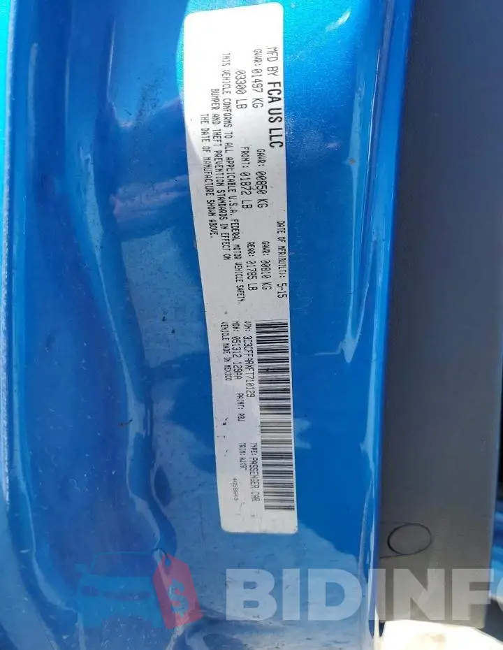 3C3CFFBR2FT558846 Photo# 12
