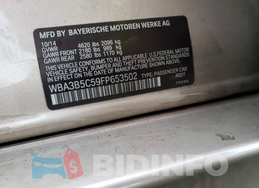WBA3B5C59FP653502 Photo# 12