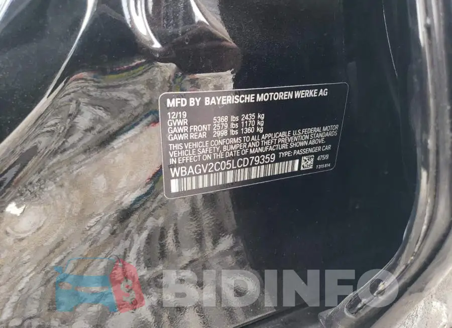 WBAGV2C05LCD79359 Photo# 12