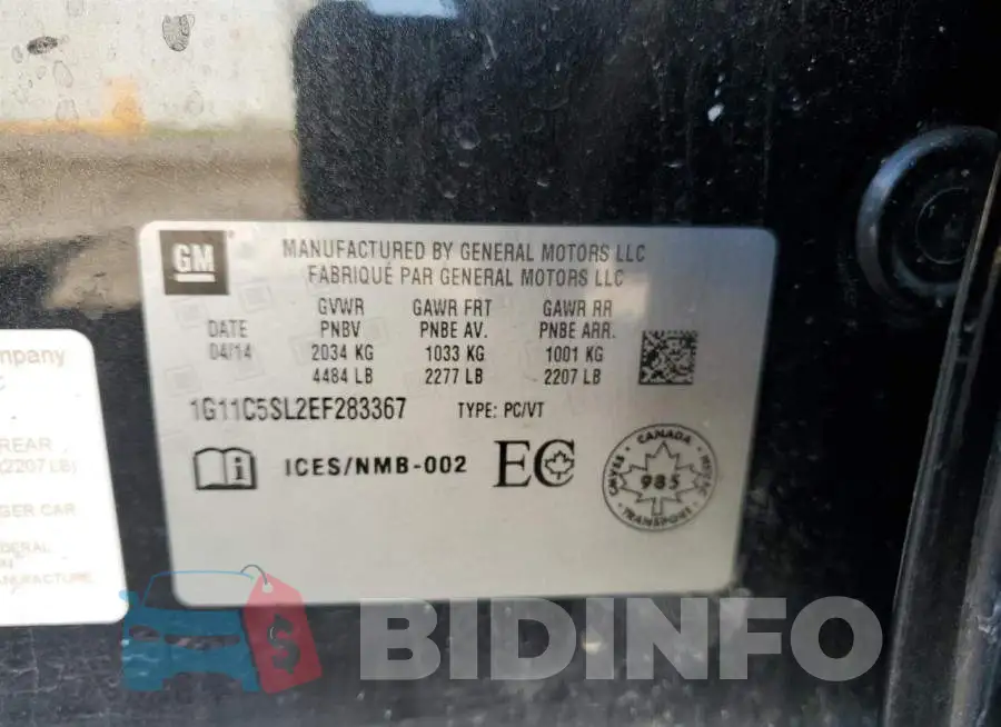 1G11C5SL2EF283367 Photo# 12