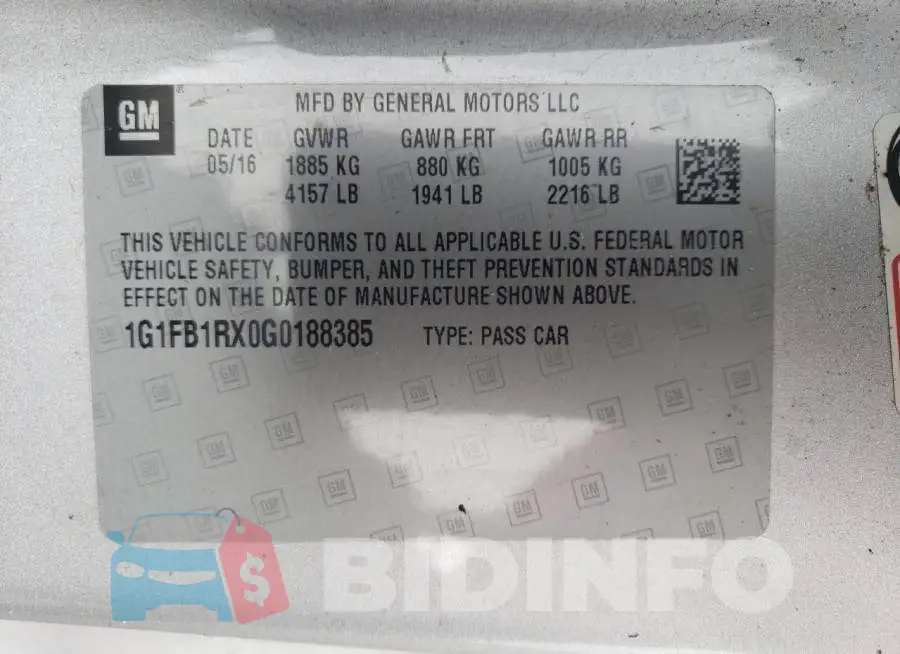 1G1FB1RX0G0188385 Photo# 12