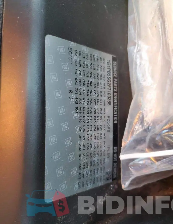 1G1PB5SG2F7100285 Photo# 12