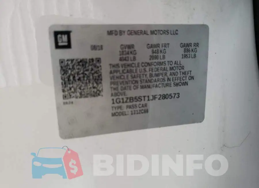 1G1ZB5ST1JF280573 Photo# 12