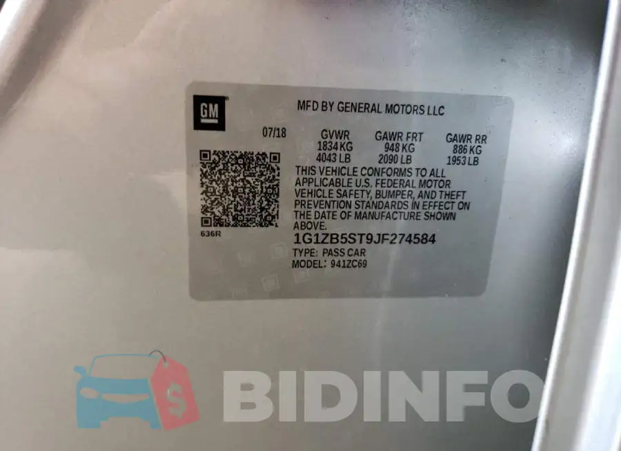 1G1ZB5ST9JF274584 Photo# 12
