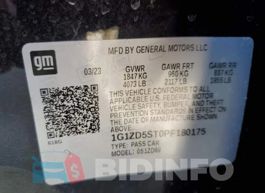 1G1ZD5ST0PF180175 Photo# 12