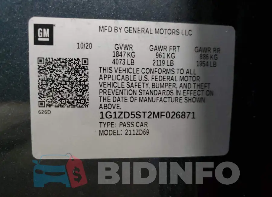 1G1ZD5ST2MF026871 Photo# 12