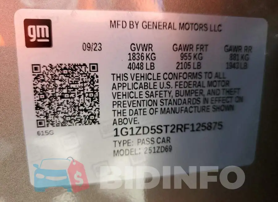 1G1ZD5ST2RF125875 Photo# 12