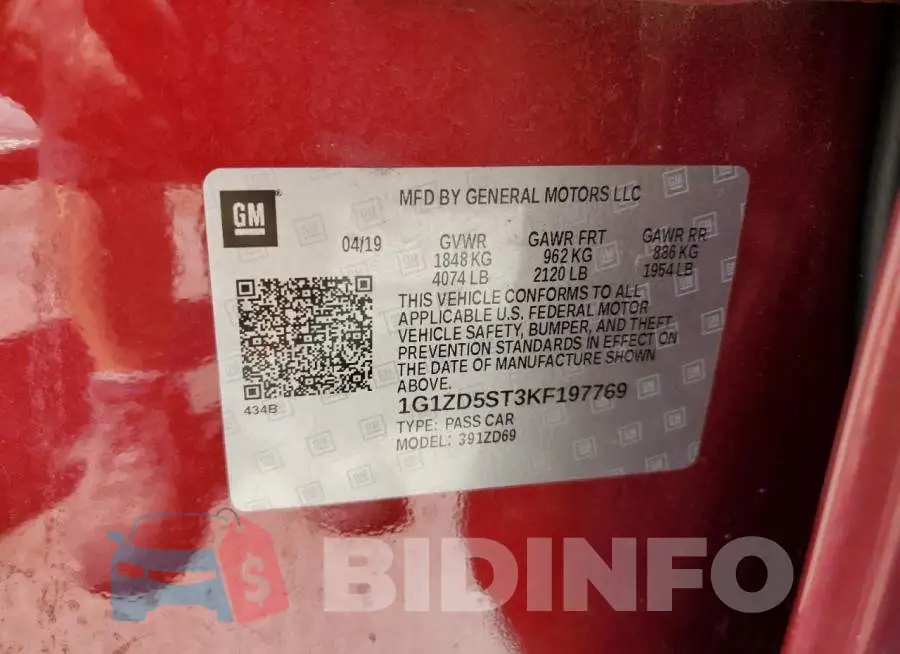 1G1ZD5ST3KF197769 Photo# 12