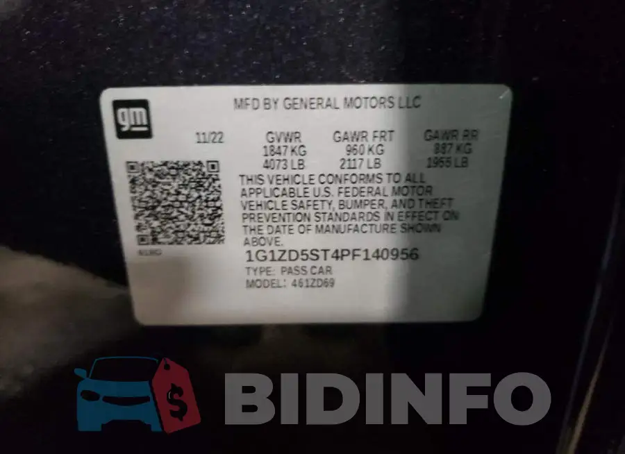 1G1ZD5ST4PF140956 Photo# 12
