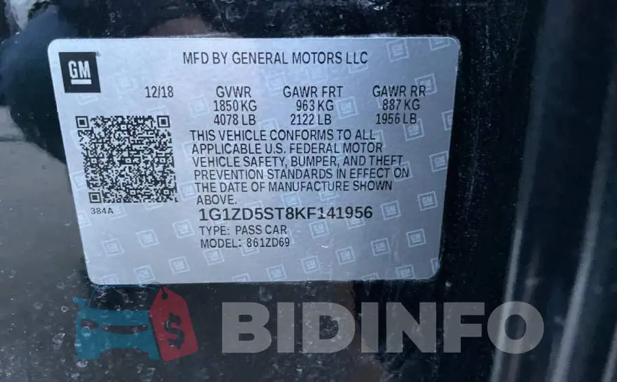 1G1ZD5ST8KF141956 Photo# 10