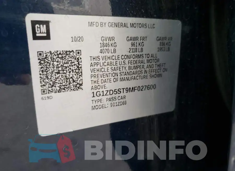 1G1ZD5ST9MF027600 Photo# 12