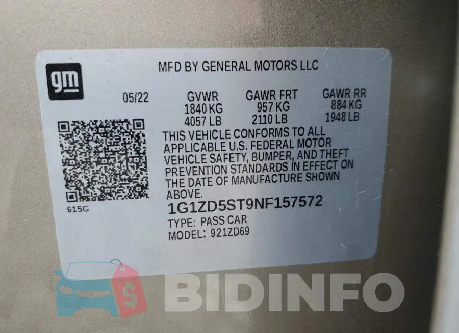 1G1ZD5ST9NF157572 Photo# 13