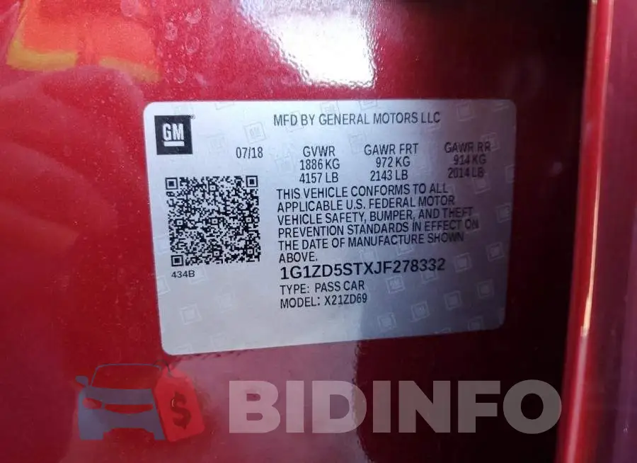 1G1ZD5STXJF278332 Photo# 12