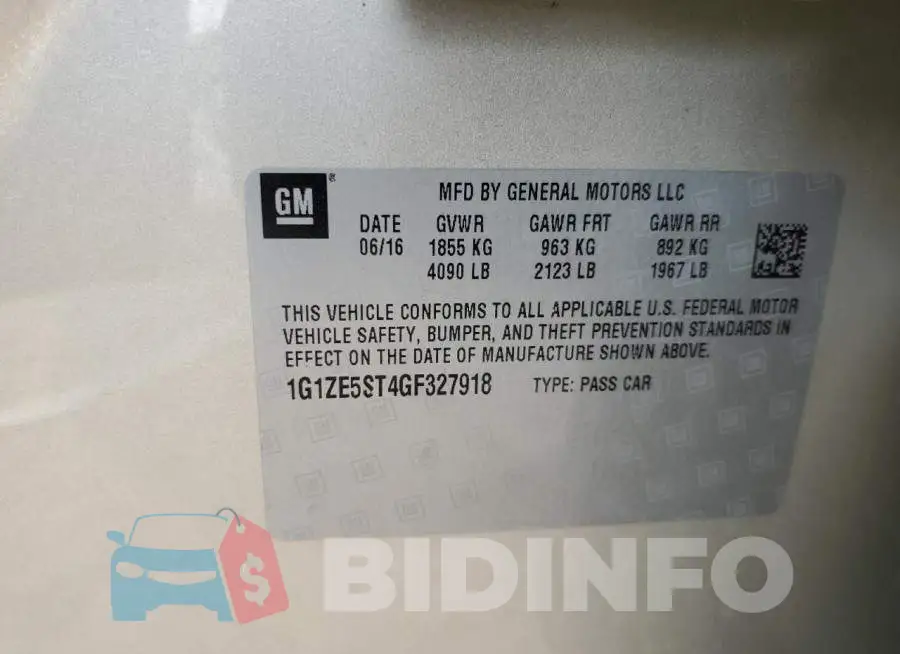 1G1ZE5ST4GF327918 Photo# 12
