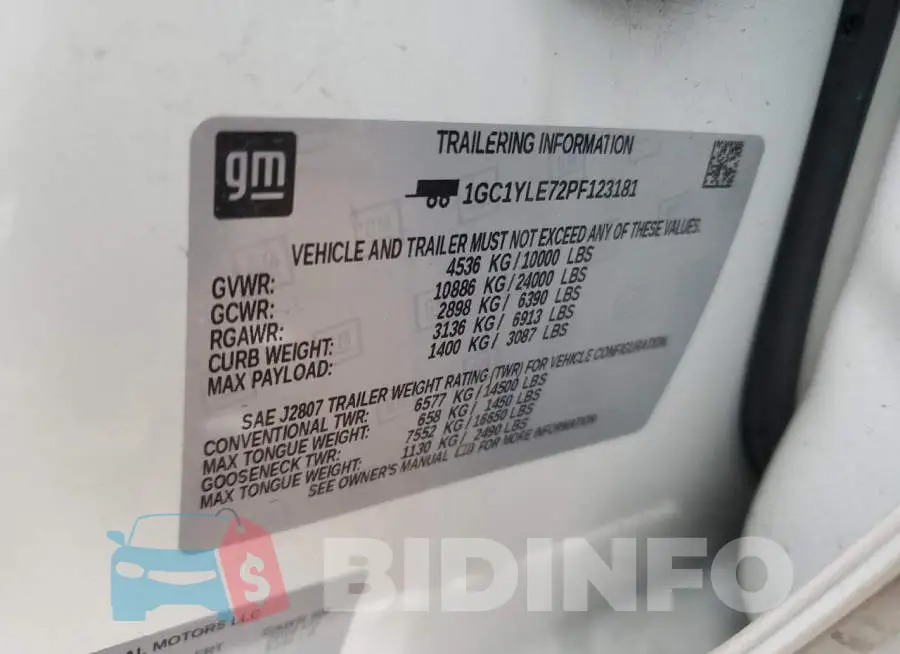 1GC1YLE72PF123181 Photo# 12