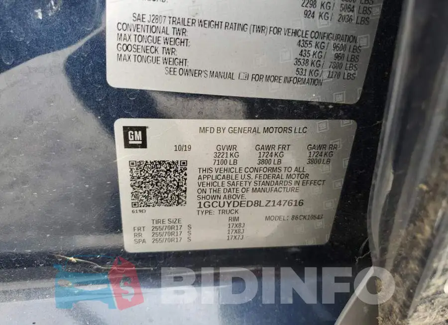 1GCUYDED8LZ147616 Photo# 12