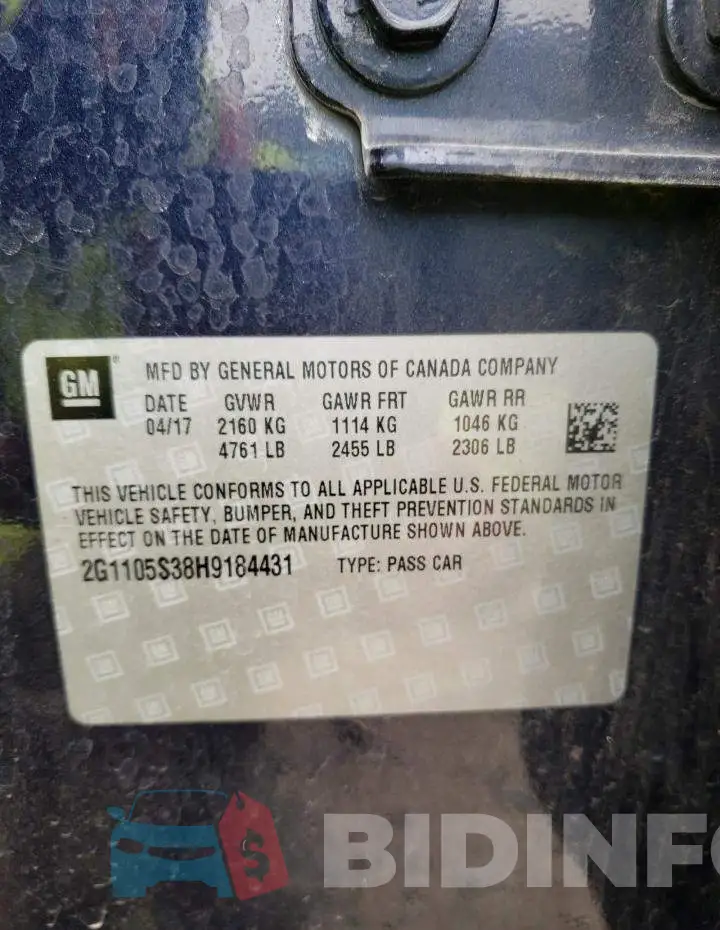 2G1105S38H9184431 Photo# 12
