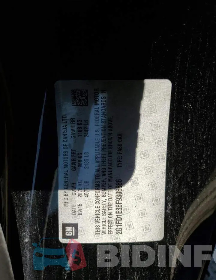 2G1FD1E38F9308886 Photo# 12