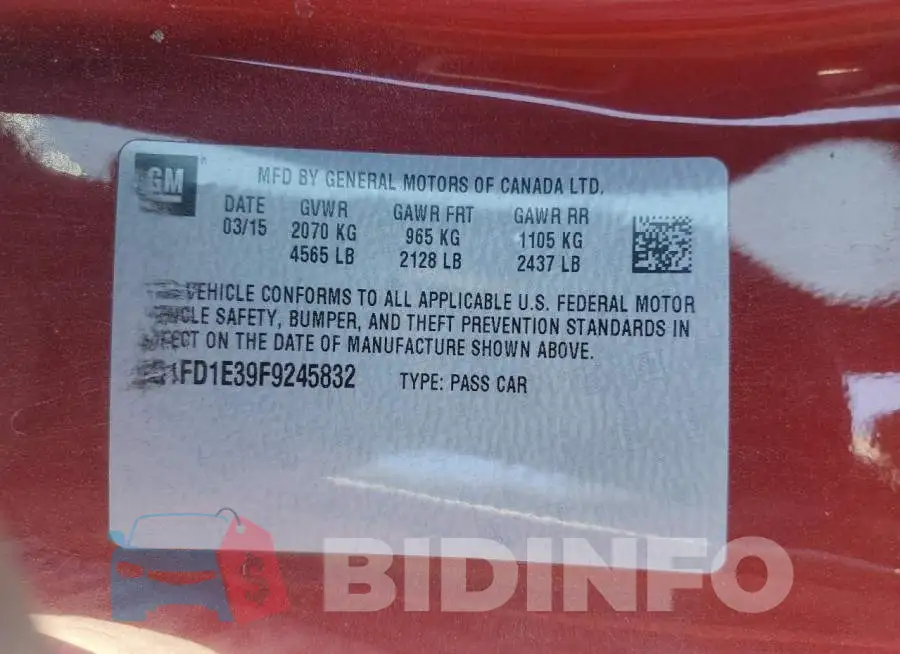 2G1FD1E39F9245832 Photo# 12
