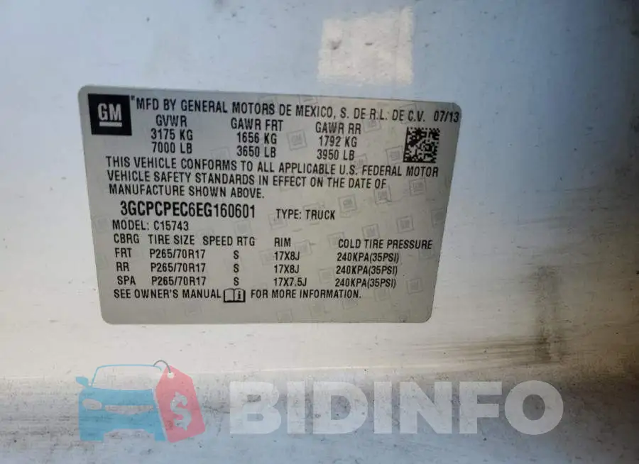 3GCPCPEC6EG160601 Photo# 12