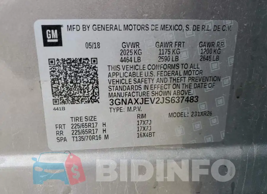 3GNAXJEV2JS637483 Photo# 12