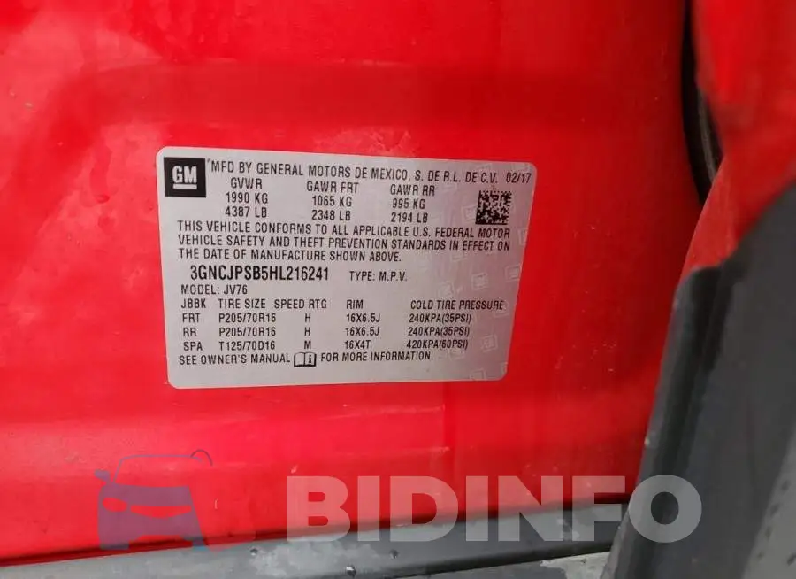 3GNCJPSB5HL216241 Photo# 13