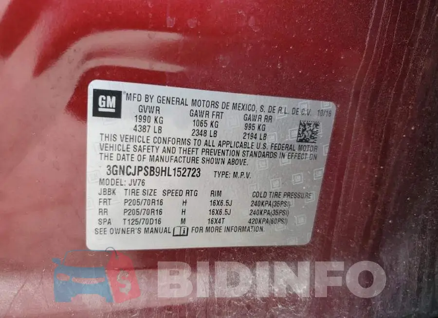 3GNCJPSB9HL152723 Photo# 12