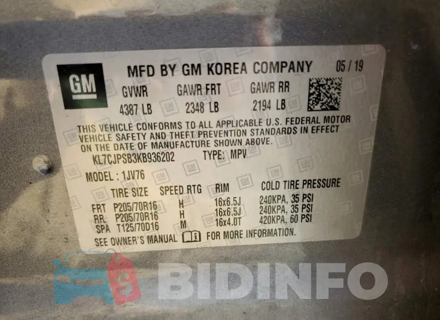 KL7CJPSB3KB936202 Photo# 12