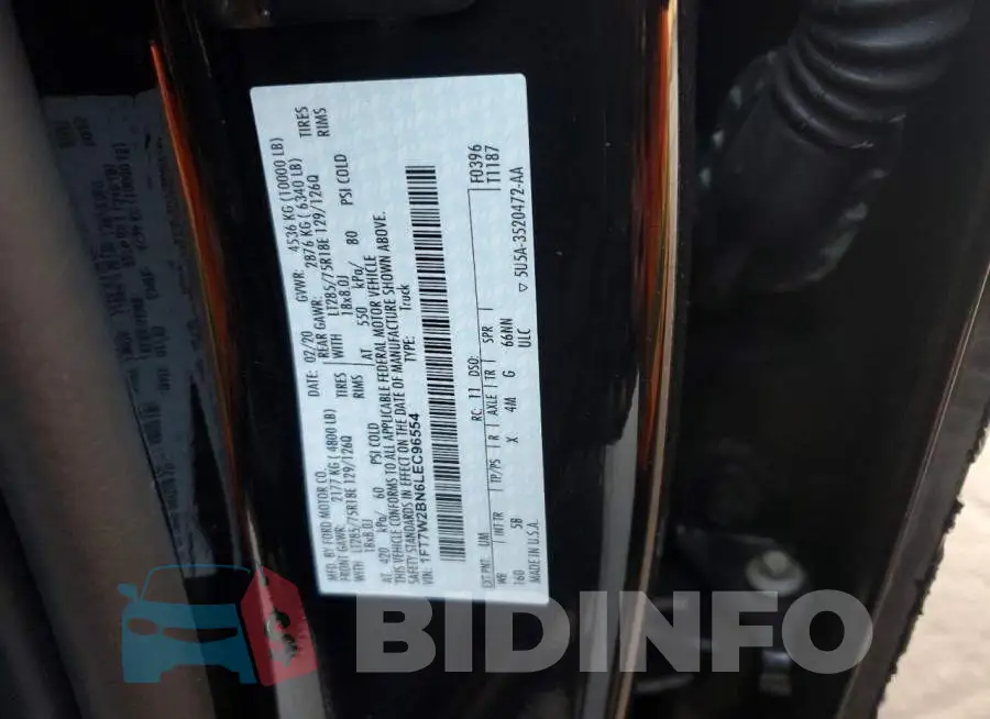 1FT7W2BN6LEC96554 Photo# 13