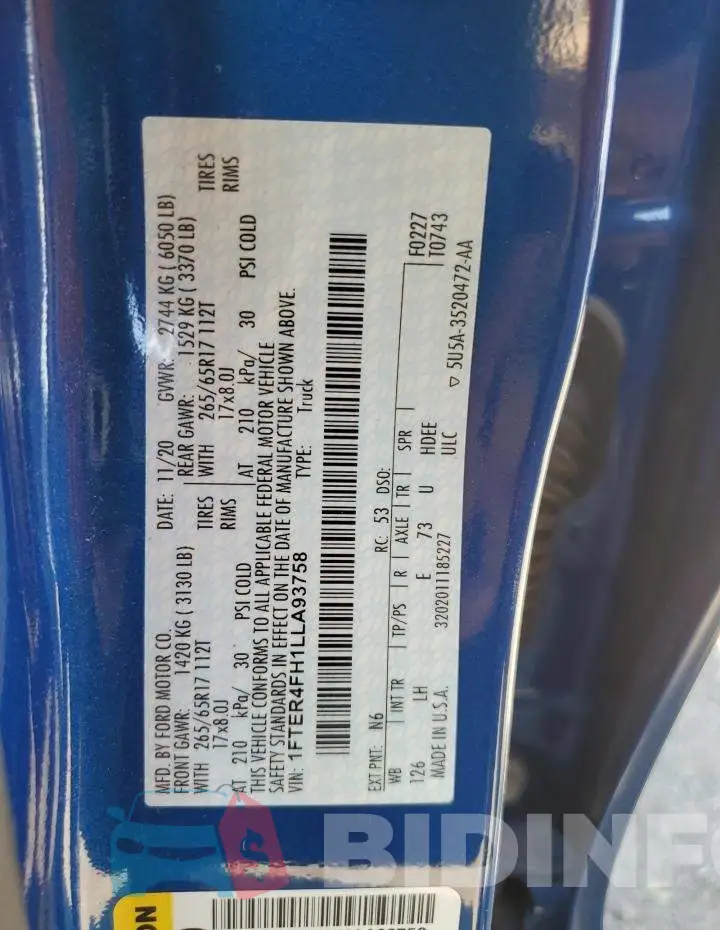 1FTER4FH1LLA93758 Photo# 12