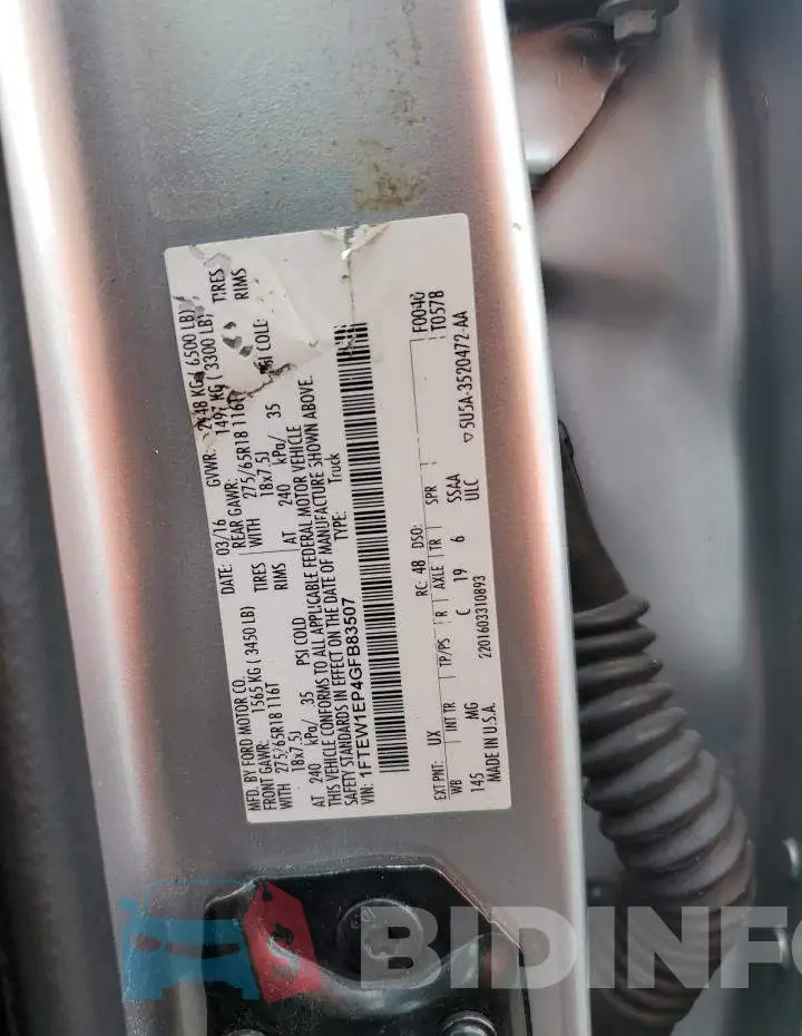 1FTEW1EP4GFB83507 Photo# 13
