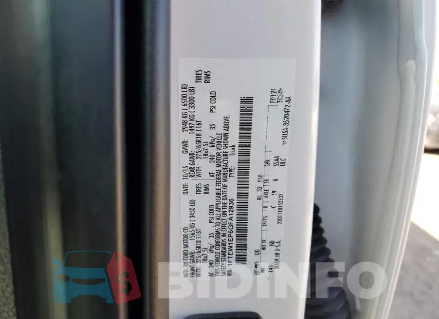 1FTEW1EP6GFA12936 Photo# 12