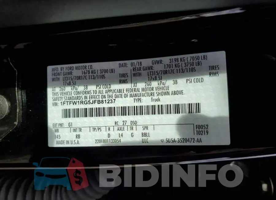 1FTFW1RG5JFB81237 Photo# 12