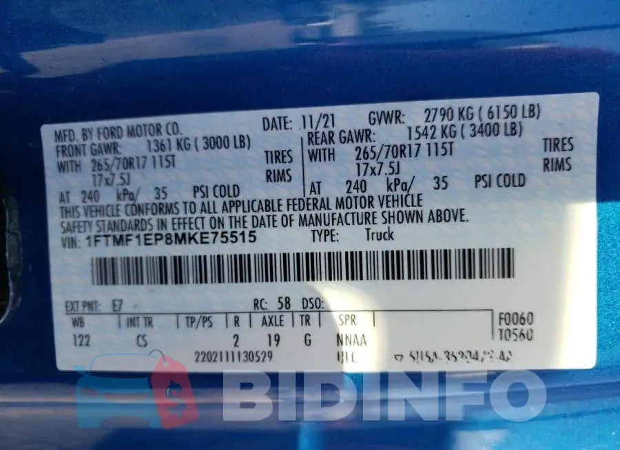 1FTMF1EP8MKE75515 Photo# 12