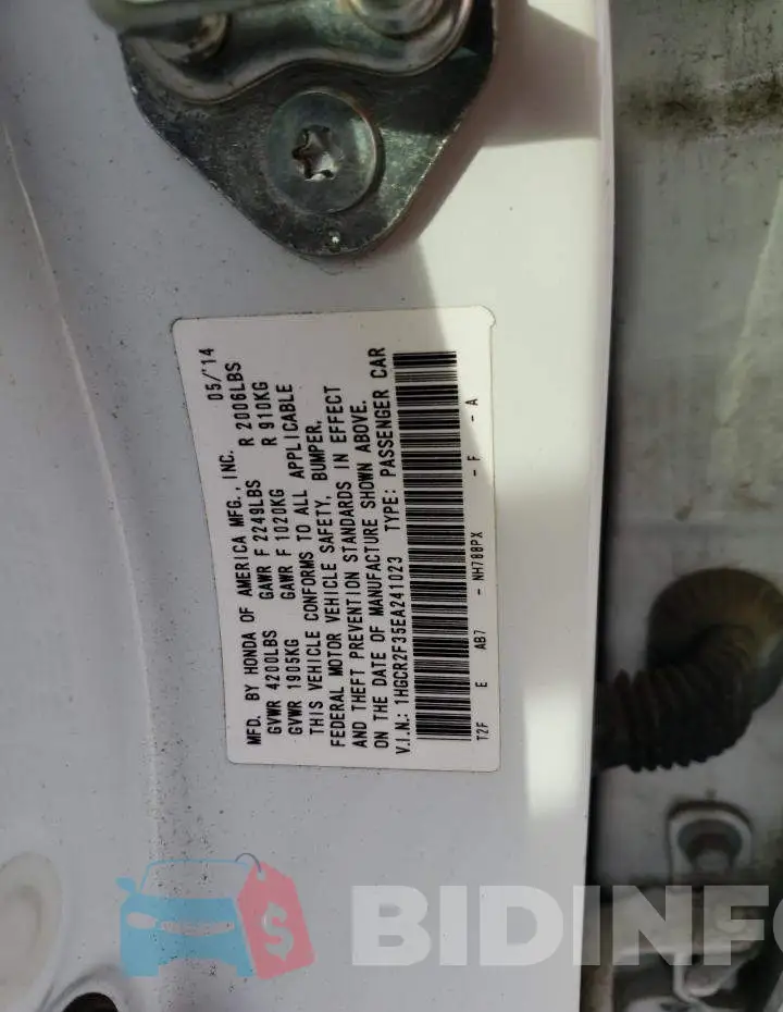 1HGCR2F35EA241023 Photo# 12
