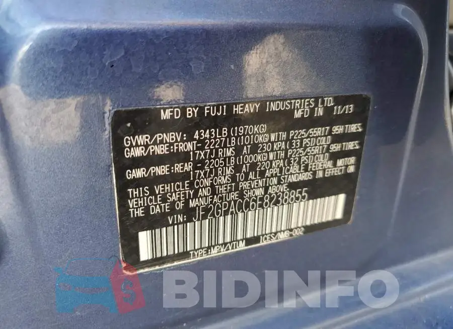 JF2GPACC6E8238855 Photo# 12
