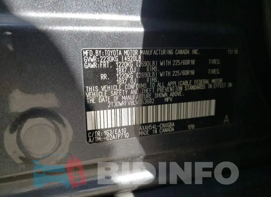 2T3DWRFV8LW053682 Photo# 13