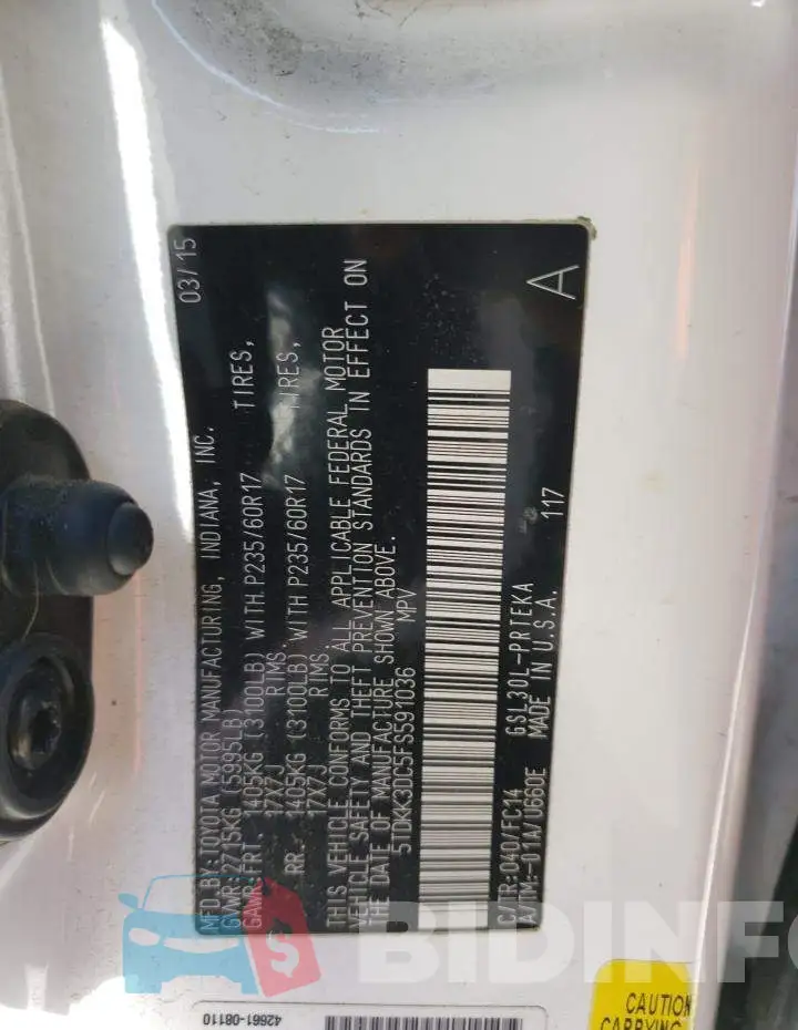 5TDKK3DC5FS591036 Photo# 12