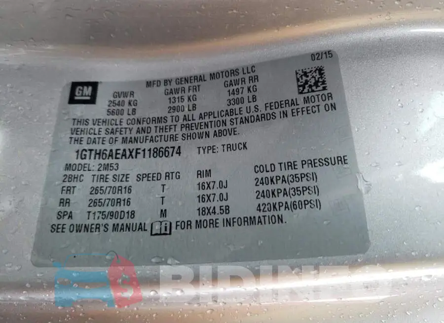 1GTH6AEAXF1186674 Photo# 12