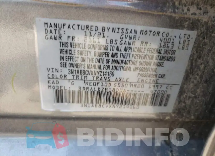3N1AB8CVXNY214160 Photo# 12