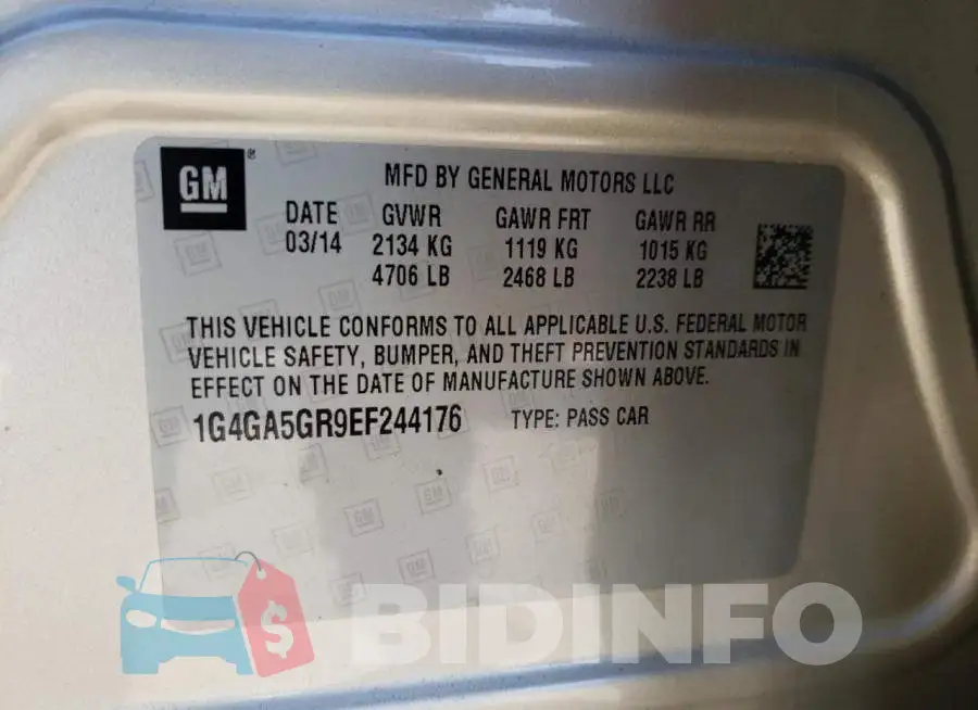 1G4GA5GR9EF244176 Photo# 12