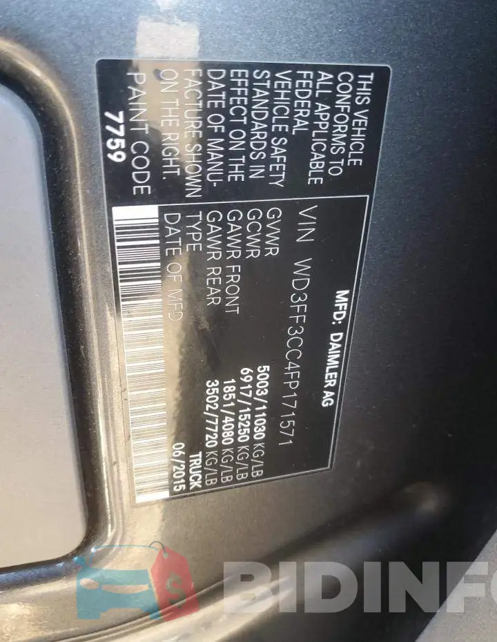 WD3FF3CC4FP171571 Photo# 13