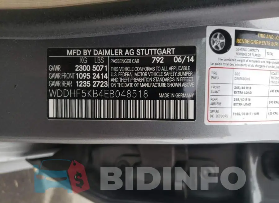 WDDHF5KB4EB048518 Photo# 12