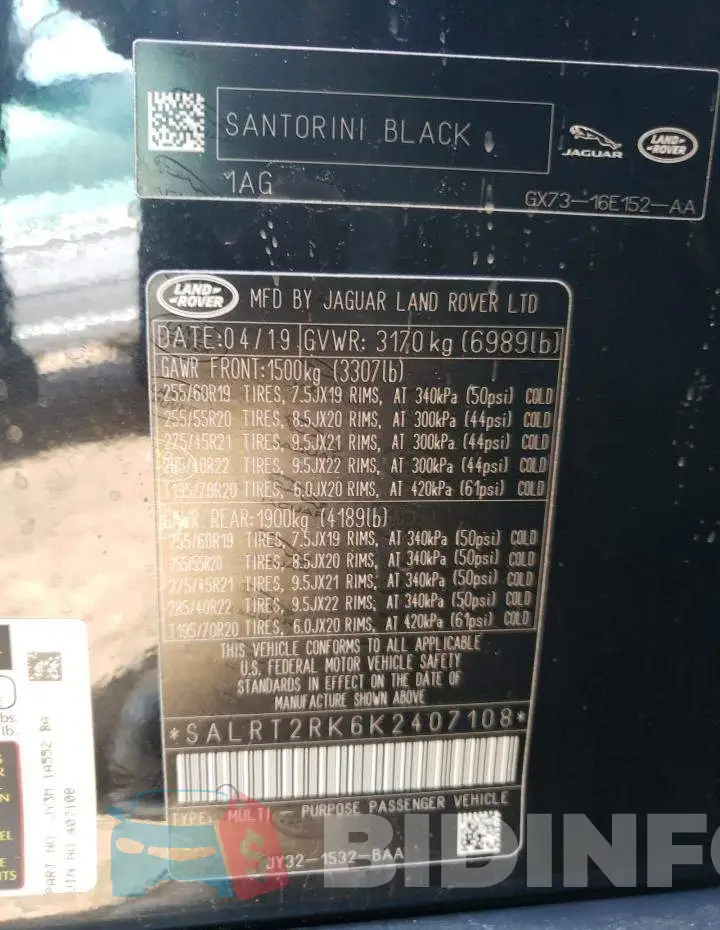 SALRT2RK6K2407108 Photo# 13