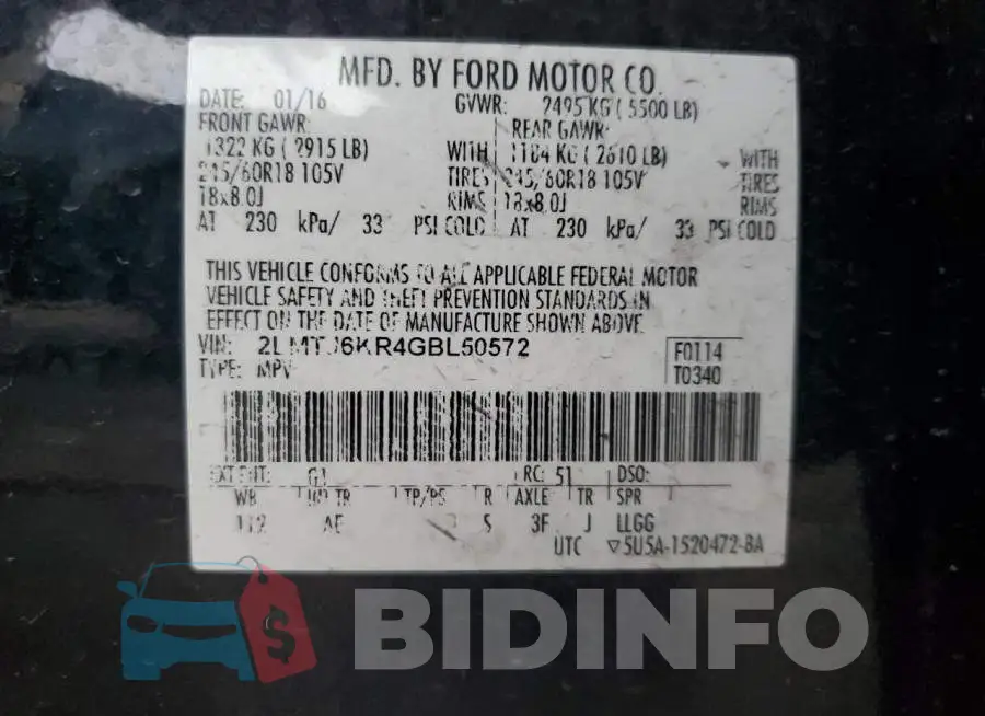2LMTJ6KR4GBL50572 Photo# 14