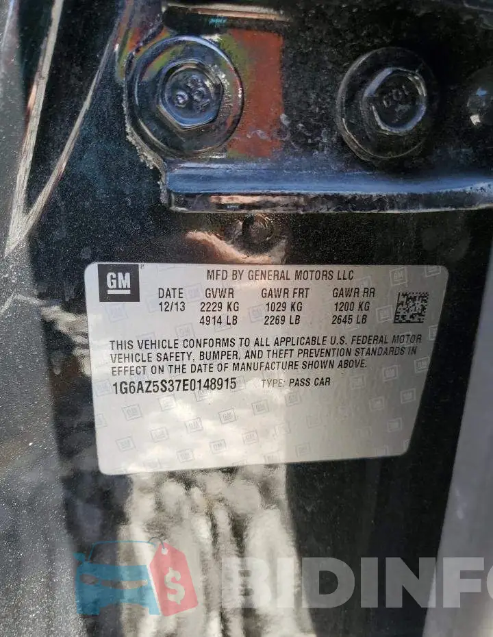 1G6AZ5S37E0148915 Photo# 12