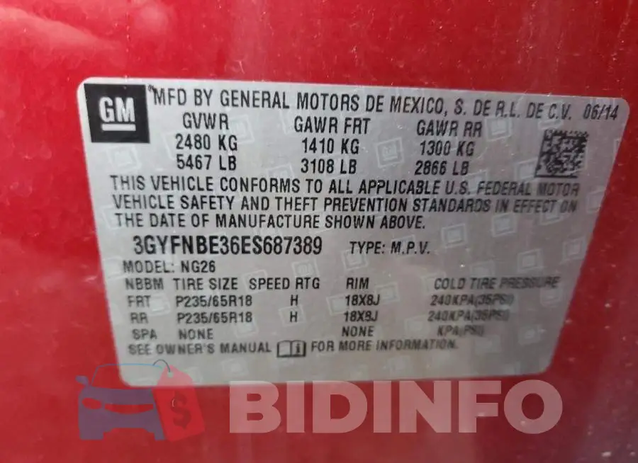 3GYFNBE36ES687389 Photo# 13