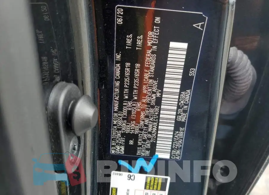 2T2AZMAA9LC174082 Photo# 12
