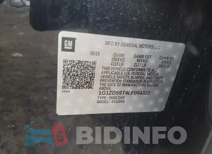 1G1ZD5ST4LF004322 Photo# 12